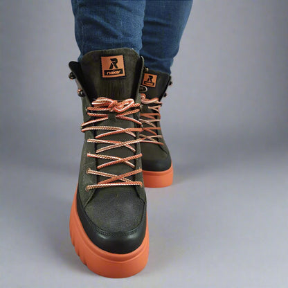GHETE CASUAL DAMA RIEKER W1871-54 VERZI KAKI