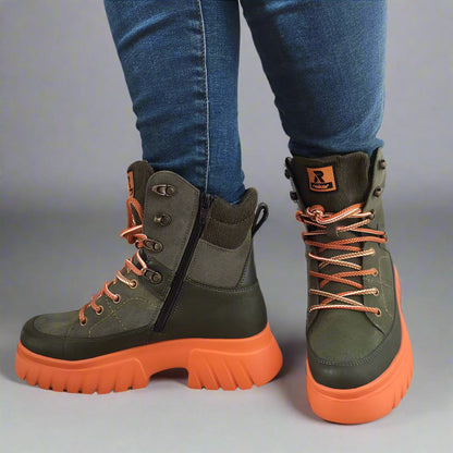GHETE CASUAL DAMA RIEKER W1871-54 VERZI KAKI