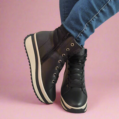 GHETE CASUAL DAMA RIEKER W0962-00 NEGRE