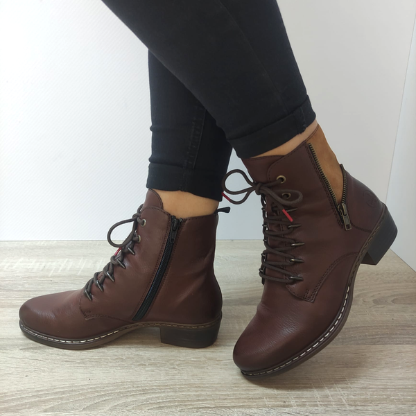 GHETE CASUAL DAMA RIEKER Y0800-24 MARO - imagine 2