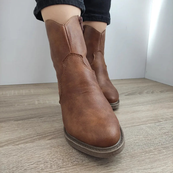 GHETE CASUAL DAMA RIEKER Y1250-24 MARO - imagine 5
