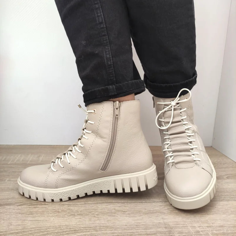 GHETE CASUAL DAMA RIEKER Y3420-61 BEJ - imagine 5