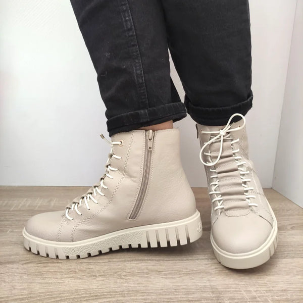 GHETE CASUAL DAMA RIEKER Y3420-61 BEJ - imagine 5