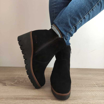 GHETE CASUAL DAMA RIEKER Y5065-00 NEGRE VELUR
