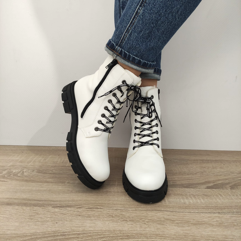 GHETE CASUAL DAMA RIEKER Z9111-80 ALBE - imagine 4