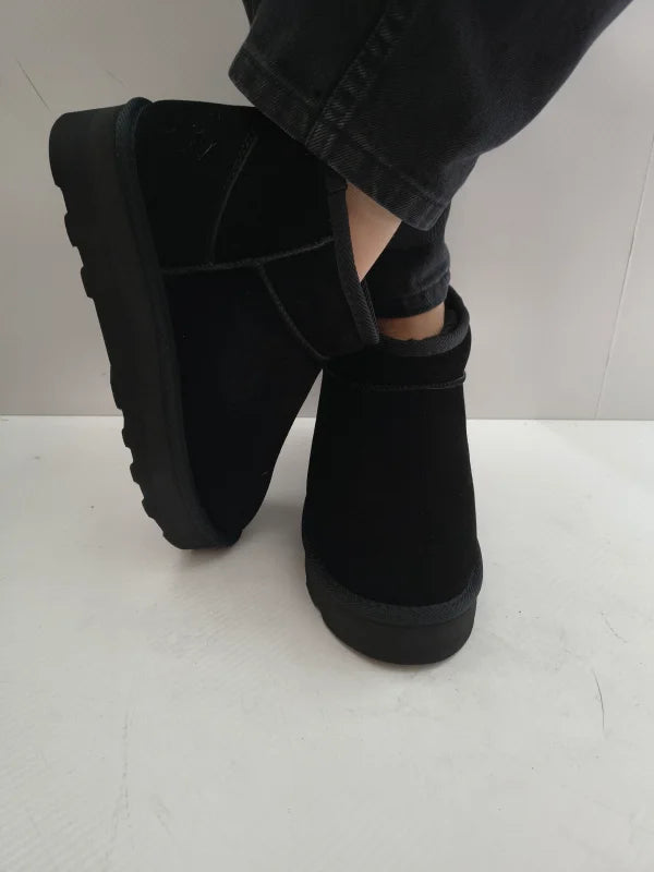 GHETE CASUAL DAMA S.OLIVER 26352-41 001 NEGRE VELUR - imagine 5