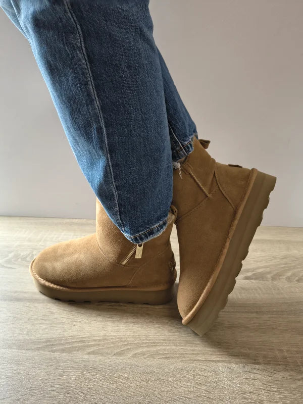 GHETE CASUAL DAMA S.OLIVER 26447-43 305 MARO CONIAC VELUR - imagine 3
