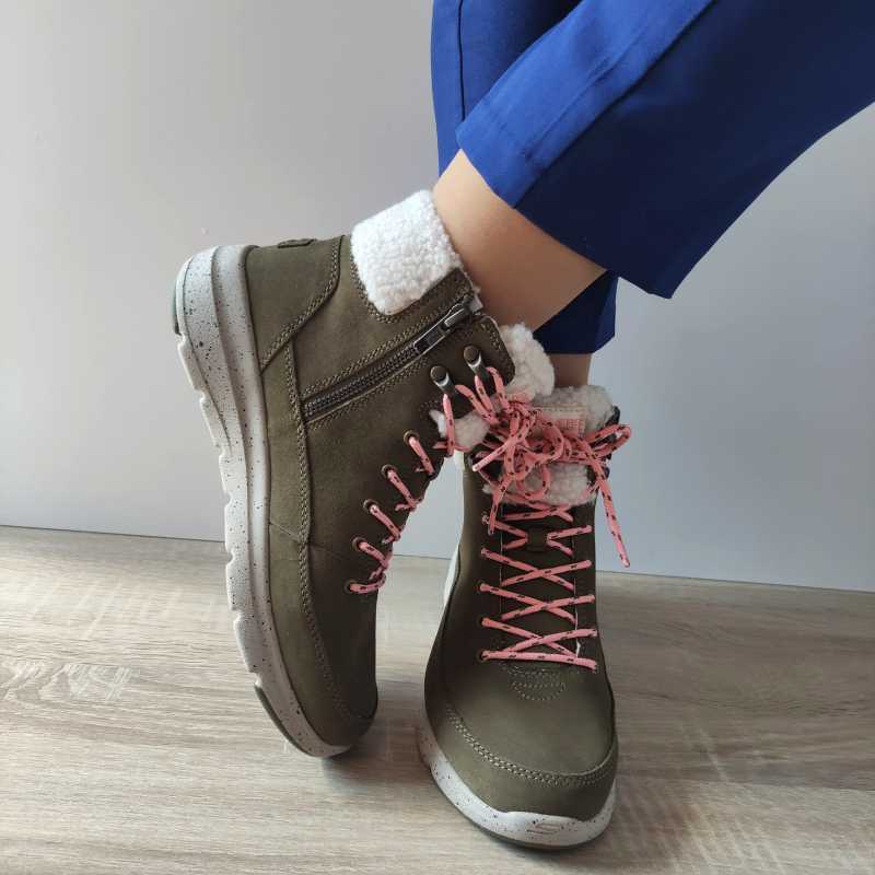 GHETE CASUAL DAMA SKECHERS 144175 OLV - imagine 5