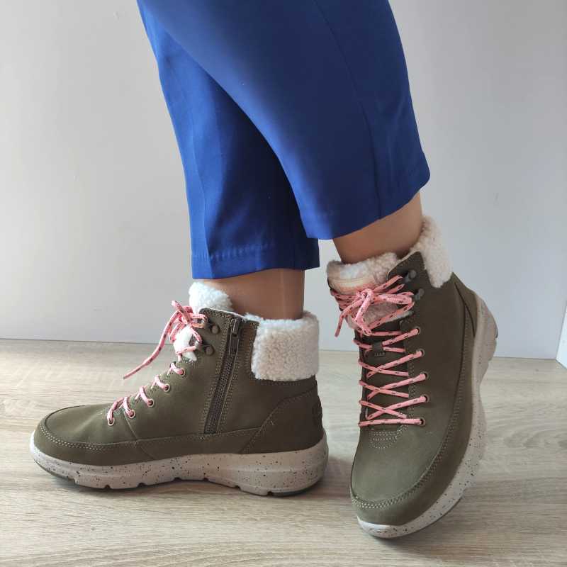 GHETE CASUAL DAMA SKECHERS 144175 OLV - imagine 4