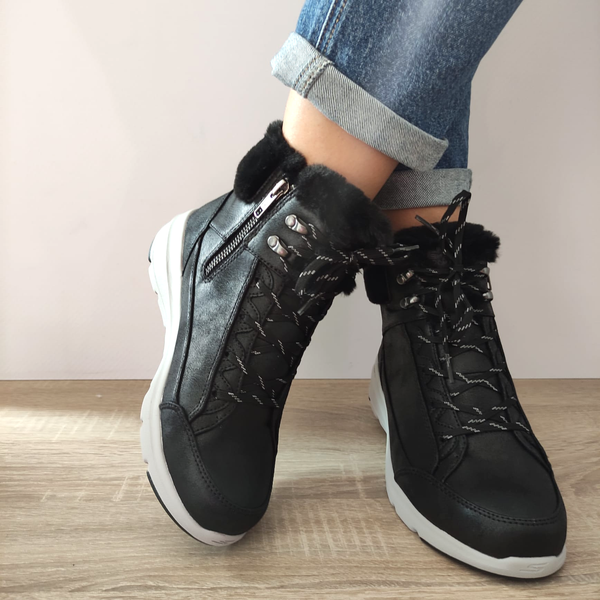 GHETE CASUAL DAMA SKECHERS 144178 BLK - imagine 4