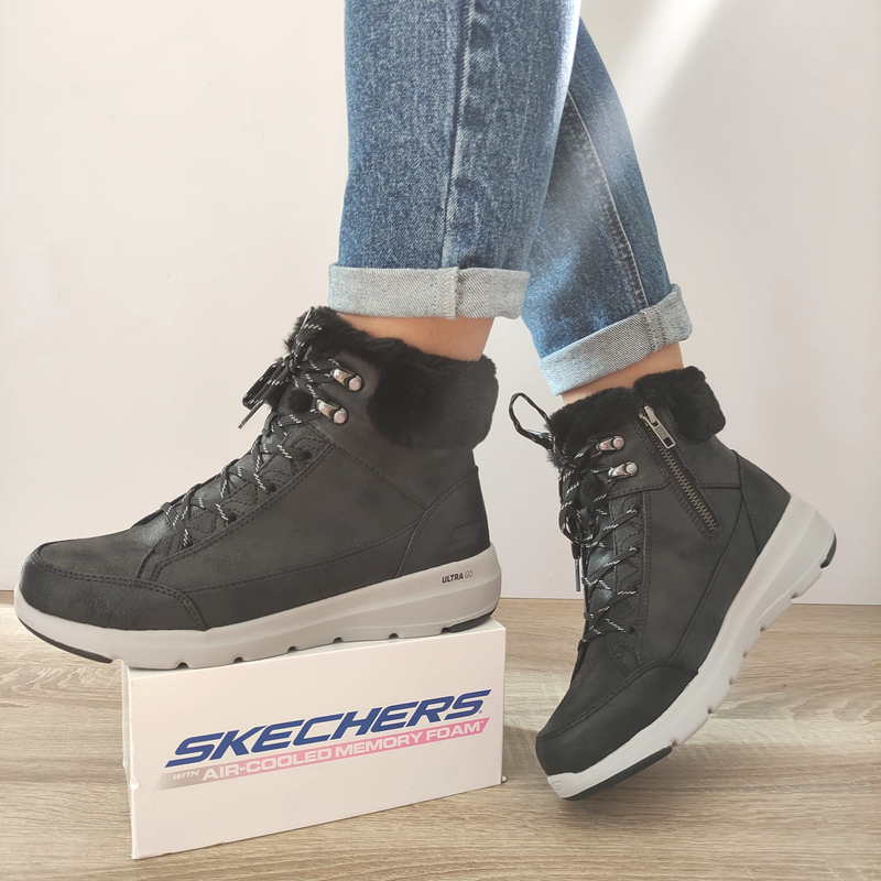 GHETE CASUAL DAMA SKECHERS 144178 BLK - imagine 2