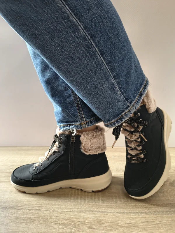 GHETE CASUAL DAMA SKECHERS 144199 BLK - imagine 2