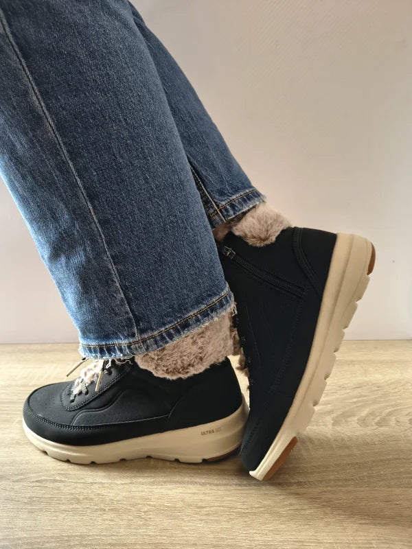 GHETE CASUAL DAMA SKECHERS 144199 BLK - imagine 3