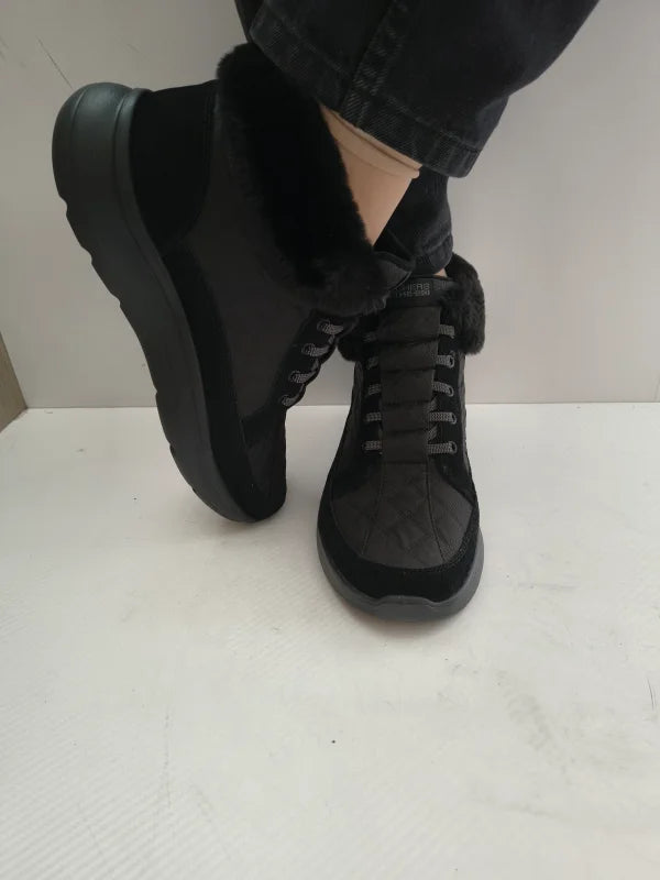 GHETE CASUAL DAMA SKECHERS 144841 BBK - imagine 5