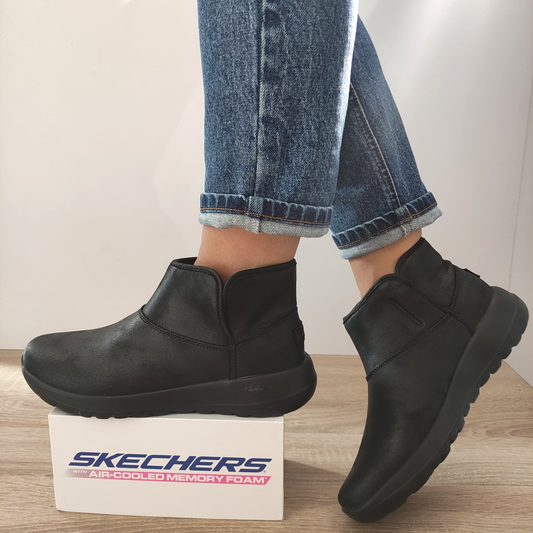GHETE CASUAL DAMA SKECHERS 15504 NEGRE