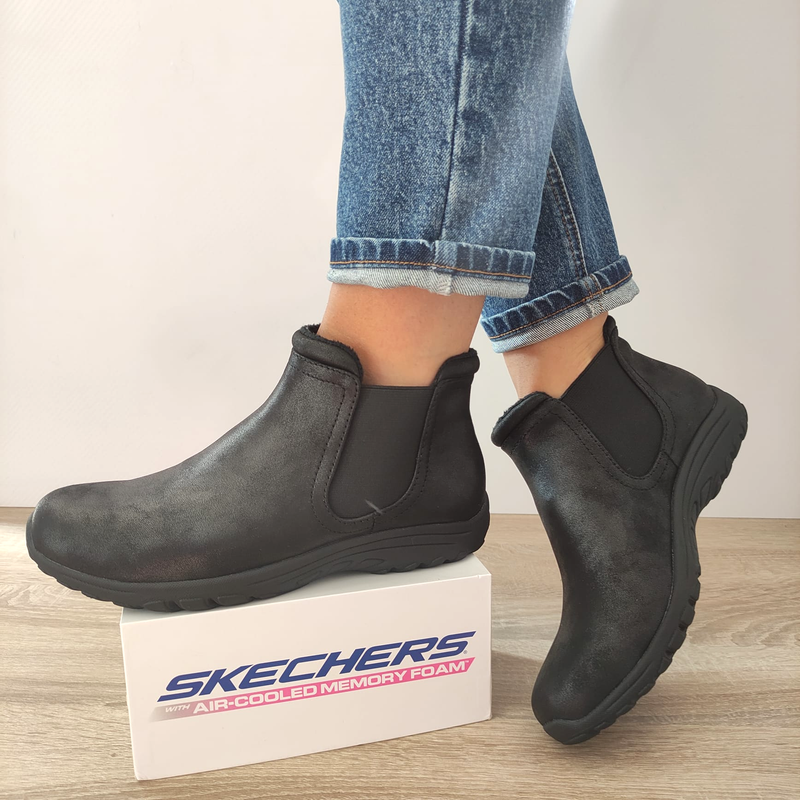 GHETE CASUAL DAMA SKECHERS 158388 BBK - imagine 2