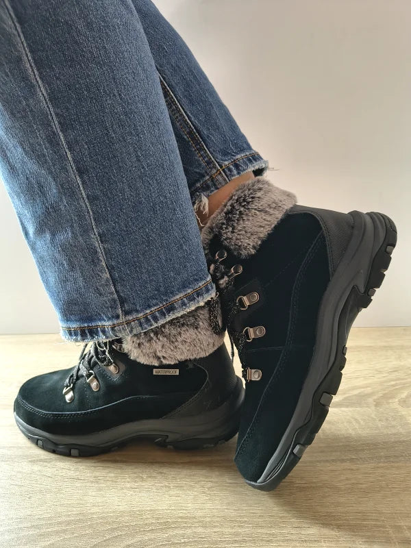 GHETE CASUAL DAMA SKECHERS 167882 BLK - imagine 3