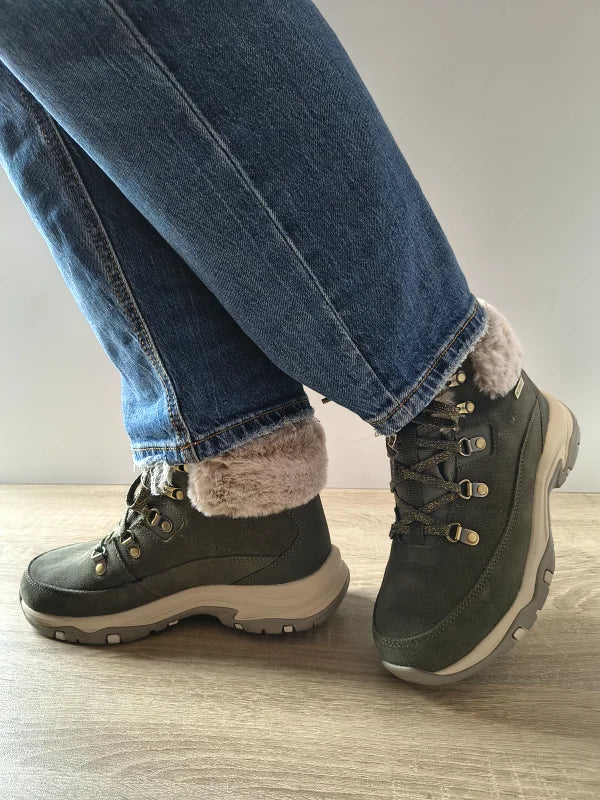 GHETE CASUAL DAMA SKECHERS 167882 OLV - imagine 2