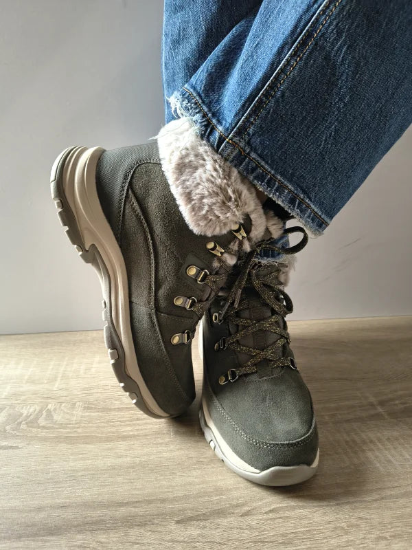 GHETE CASUAL DAMA SKECHERS 167882 OLV - imagine 5