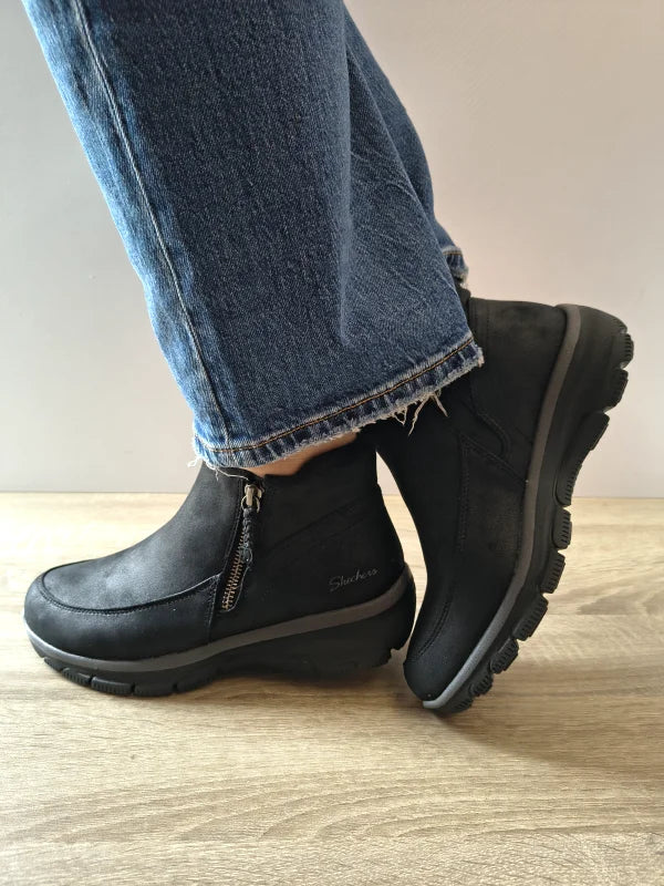 GHETE CASUAL DAMA SKECHERS 168031 BLK - imagine 2