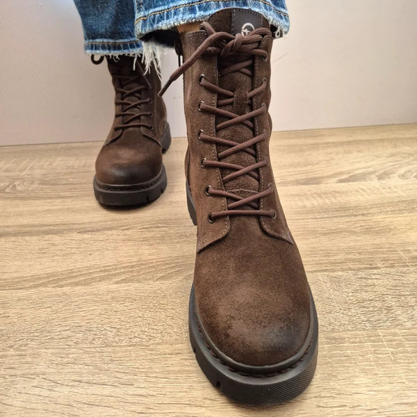 GHETE CASUAL DAMA TAMARIS 25269-41 347 MARO MOCCA VELUR - imagine 5