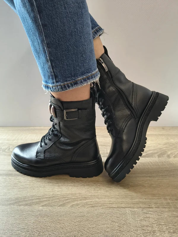GHETE CASUAL DAMA TAMARIS 25284-45 003 NEGRE - imagine 2