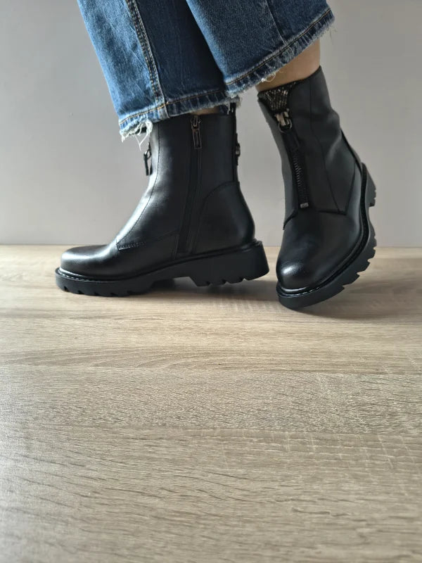 GHETE CASUAL DAMA TAMARIS 25412-45 073 NEGRE - imagine 5