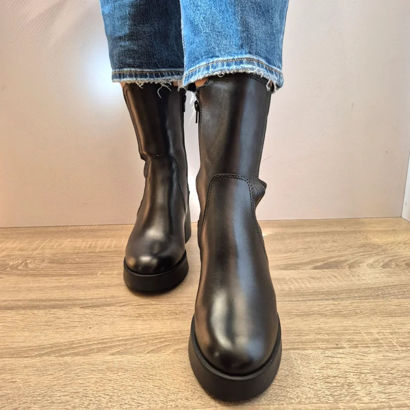 GHETE CASUAL DAMA TAMARIS 25451-43 001 NEGRE - imagine 5
