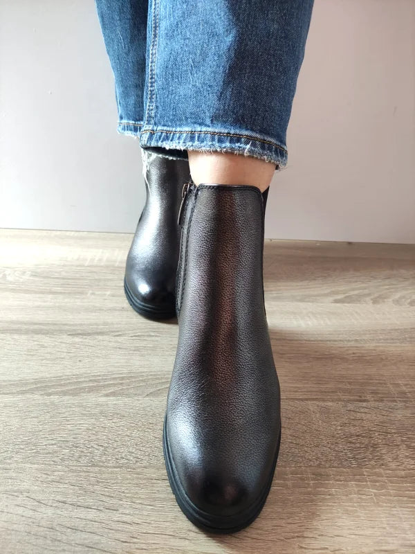 GHETE CASUAL DAMA TAMARIS 25456-43 915 GRI METALIC - imagine 4