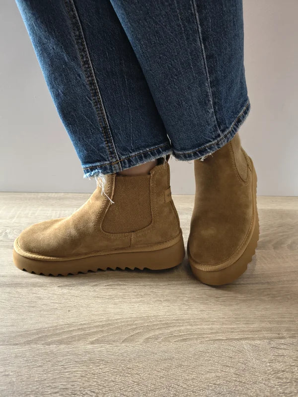GHETE CASUAL DAMA TAMARIS 26419-45 310 CAMEL VELUR - imagine 5