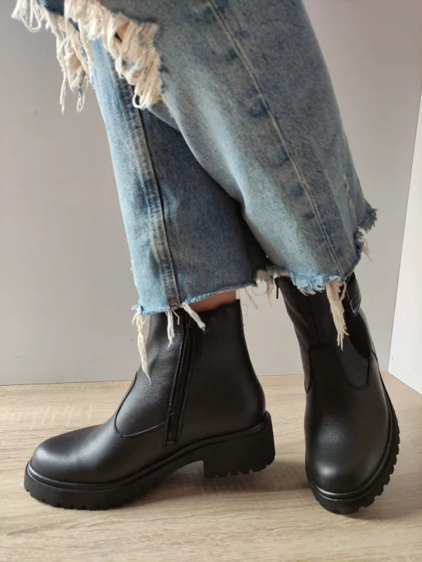 GHETE CASUAL DAMA WALDLAUFER 716815 NEGRE