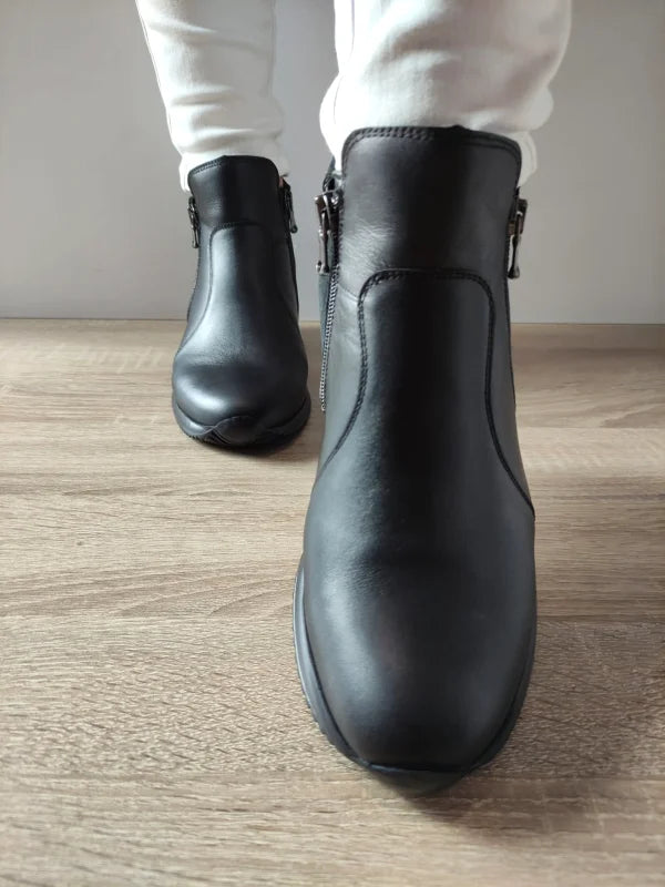 GHETE CASUAL DAMA WALDLAUFER 980808 NEGRE + NAPPA - imagine 5