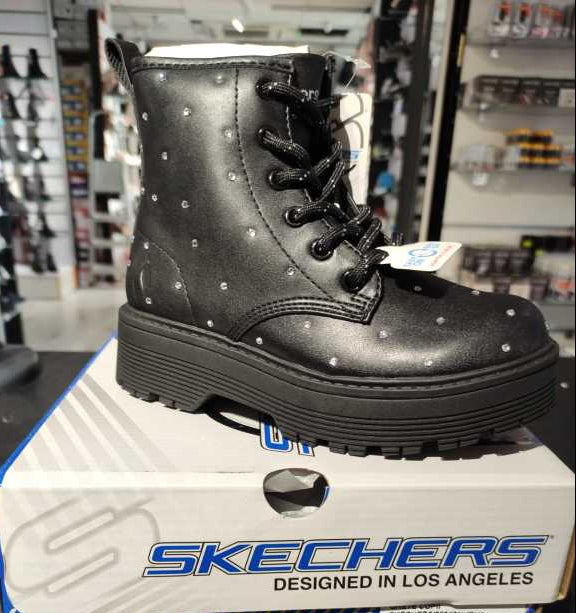 GHETE COPII SKECHERS 303471L BLK - imagine 2