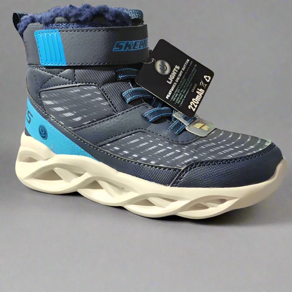 GHETE COPII SKECHERS 401651L NVBL - imagine 2