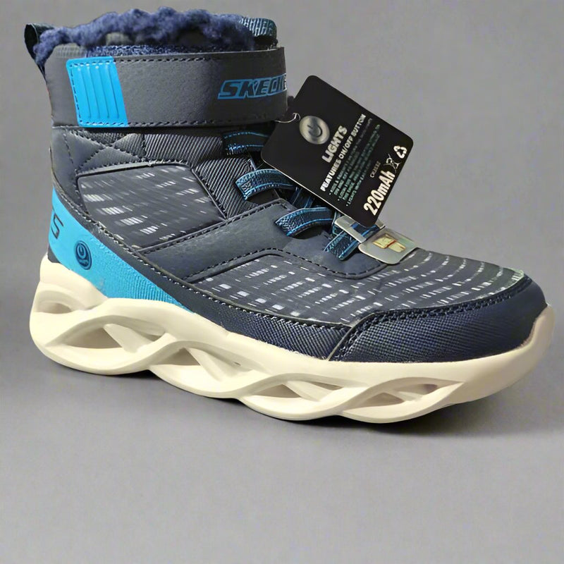 GHETE COPII SKECHERS 401651L NVBL - imagine 2