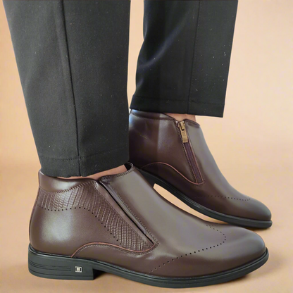GHETE ELEGANTE BARBATI ELDEMAS H788-022 MARO COFFEE