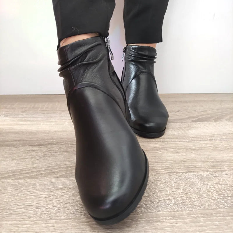 GHETE ELEGANTE DAMA CAPRICE 25358-41 NEGRE - imagine 4