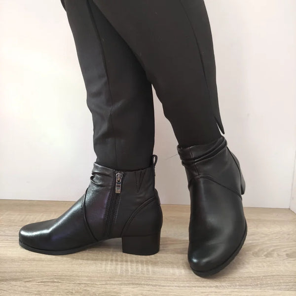 GHETE ELEGANTE DAMA CAPRICE 25358-41 NEGRE - imagine 3