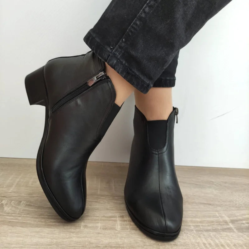 GHETE ELEGANTE DAMA DOGATI 017 9115 NEGRE - imagine 5