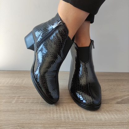 GHETE ELEGANTE DAMA DOGATI 9115 NEGRE CROCO