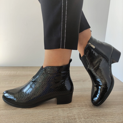 GHETE ELEGANTE DAMA DOGATI 9115 NEGRE CROCO
