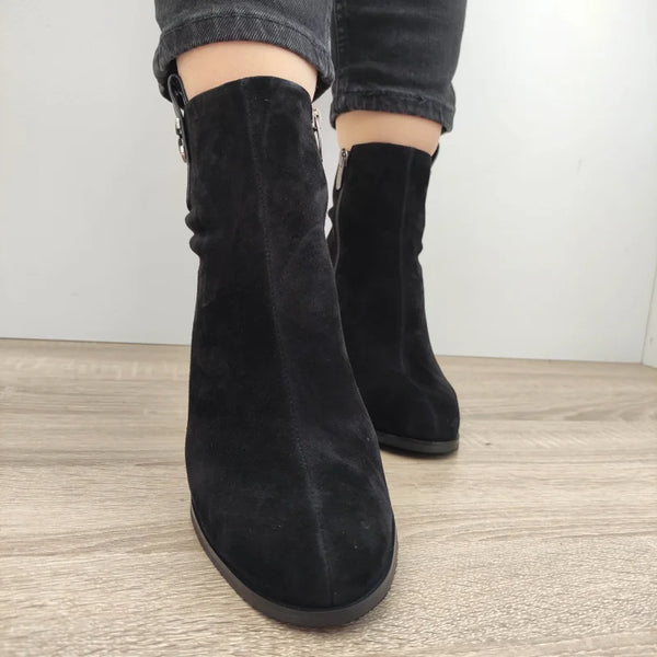 GHETE ELEGANTE DAMA EPICA 350013 01-I NEGRE VELUR - imagine 5