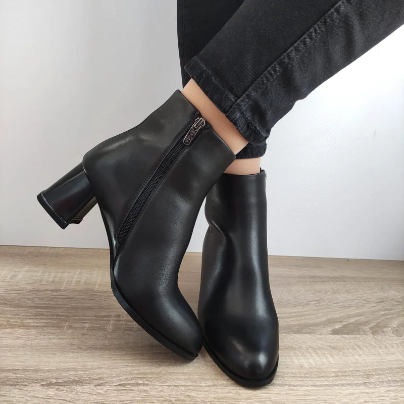 GHETE ELEGANTE DAMA EPICA 350035 01-N NEGRE - imagine 5