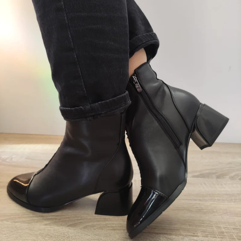 GHETE ELEGANTE DAMA EPICA 50009 01-N NEGRE + LAC - imagine 2