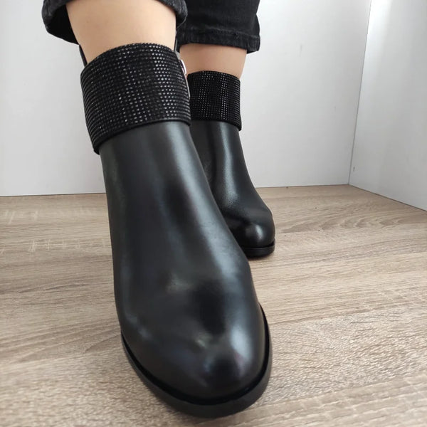 GHETE ELEGANTE DAMA EPICA QV00033B 01-N NEGRE - imagine 5