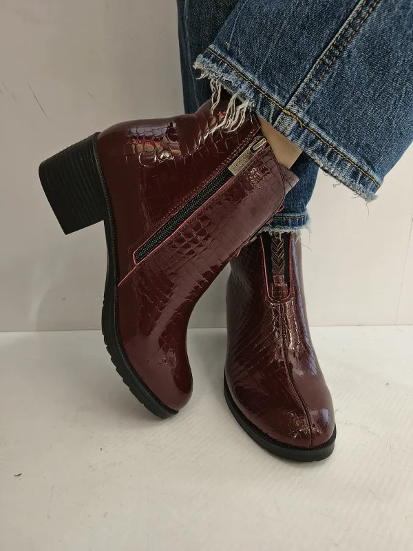 GHETE ELEGANTE DAMA PASS 70008D 23-O BORDO CROCO - imagine 5