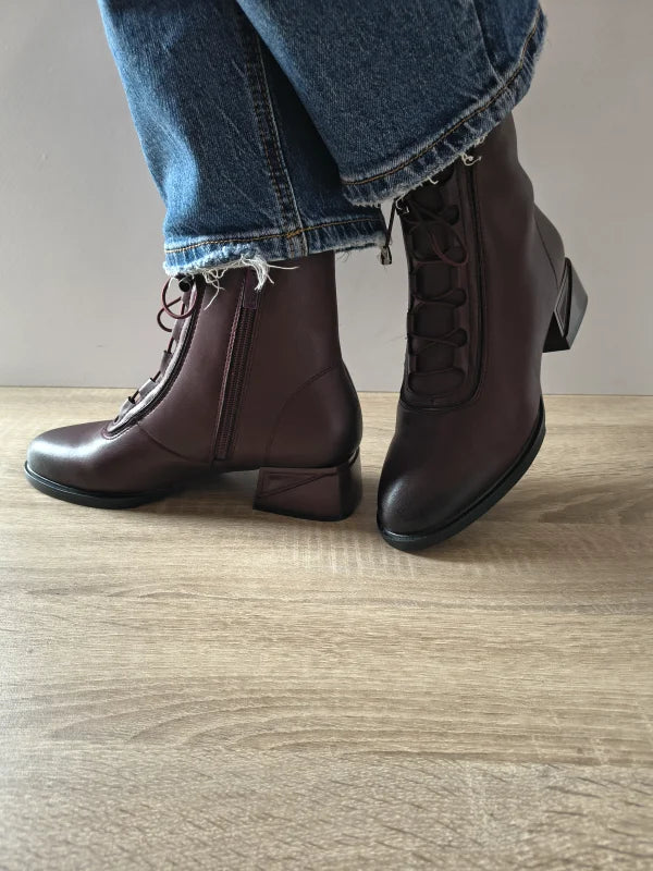 GHETE ELEGANTE DAMA PASS 70009B 23-N BORDO - imagine 5