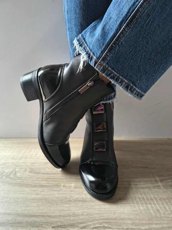 GHETE ELEGANTE DAMA PASS 870031A 01-N NEGRE