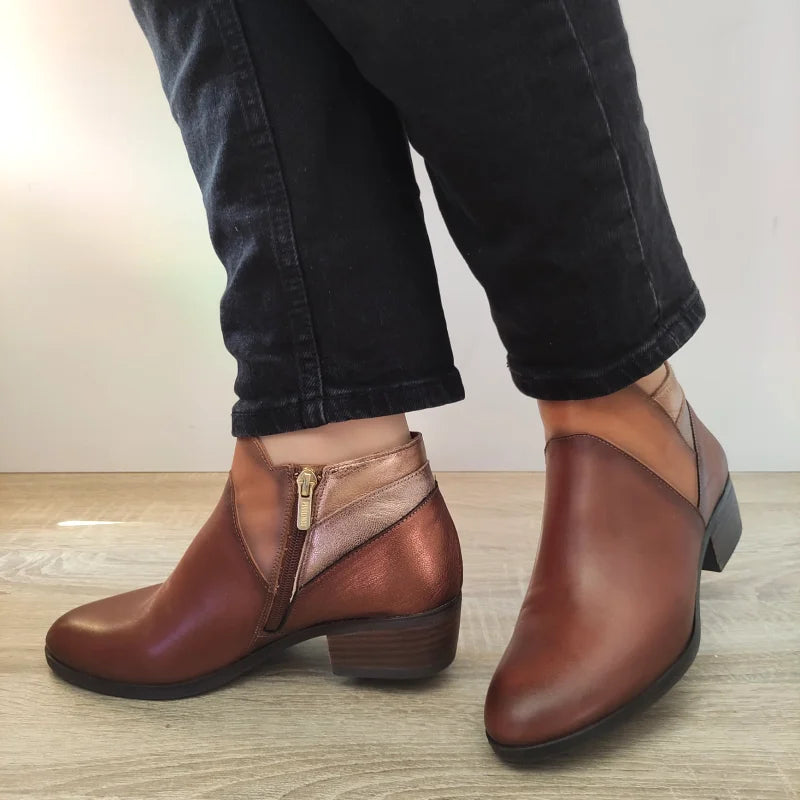 GHETE ELEGANTE DAMA PIKOLINOS W1U-8732C3 MARO CONIAC - imagine 2