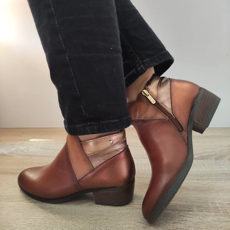 GHETE ELEGANTE DAMA PIKOLINOS W1U-8732C3 MARO CONIAC - imagine 3